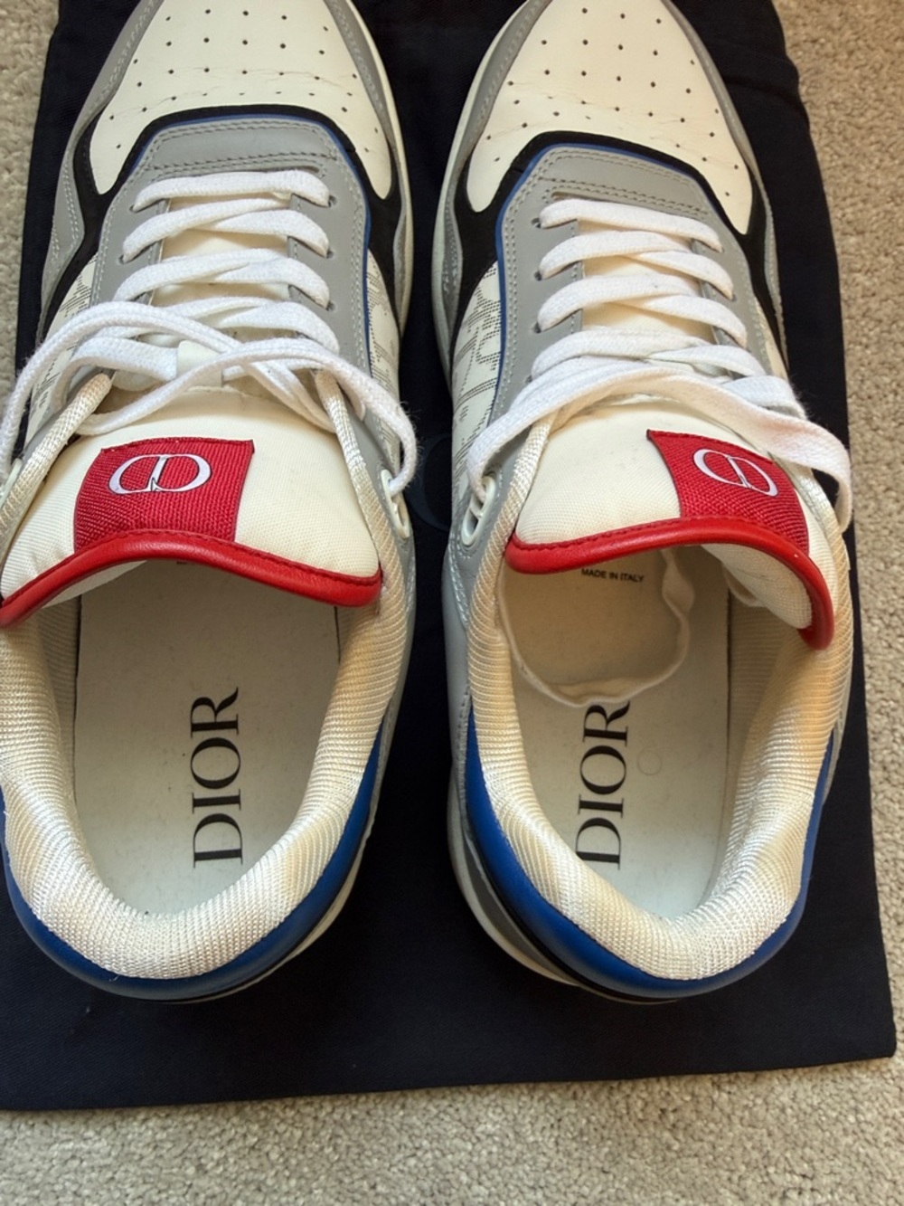 Dior Men’s Low-Top Sneakers b27 size 46 ( US 13) - Picture 5 of 6